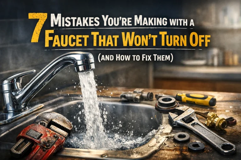 Read more about the article 7 Mistakes You’re Making with a Faucet That Won’t Turn Off (and How to Fix Them)