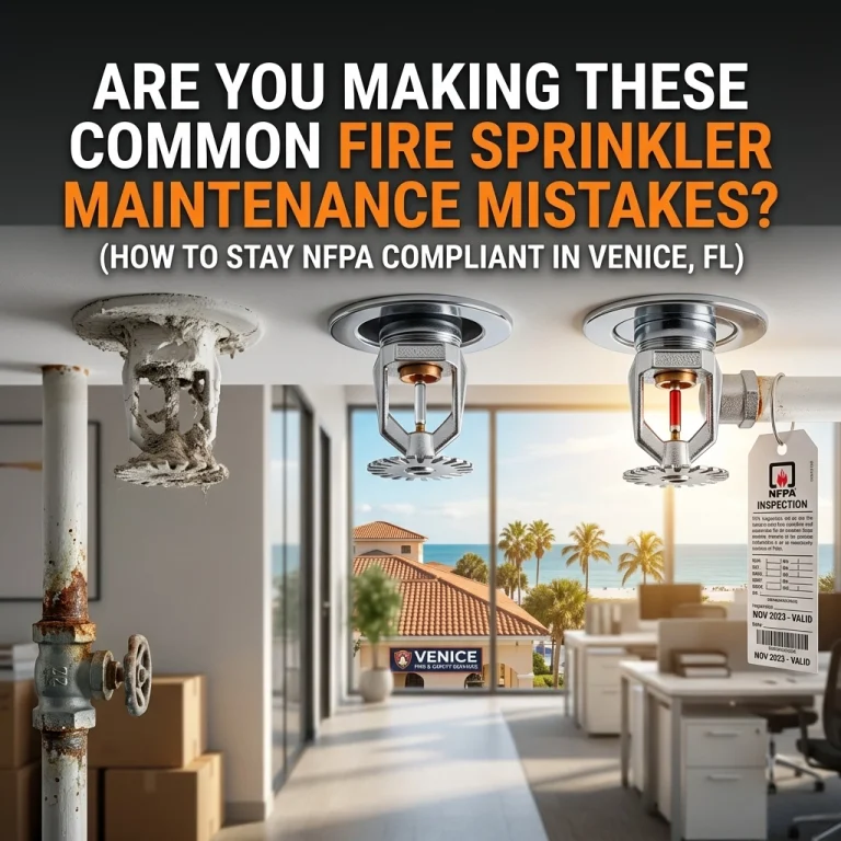 Read more about the article Are You Making These Common Fire Sprinkler Maintenance Mistakes? (How to Stay NFPA Compliant in Venice, FL)